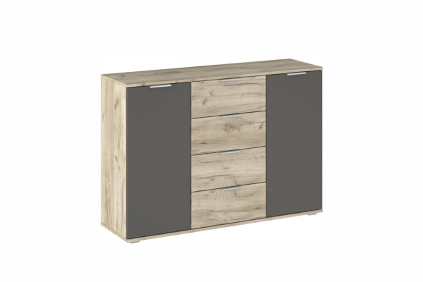 ВЕНЕЦИЯ комод 1300 дуб Серый К./Графит