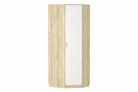 НМ 014.11 Х Шкаф угловой ("Оливия", Левый, Белое дерево, Дуб Сонома)