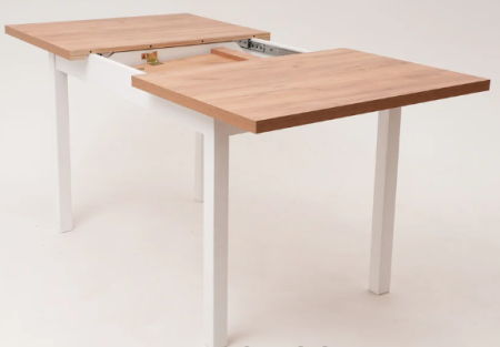 Стол Лео 80/120/160 (белый/вотан)