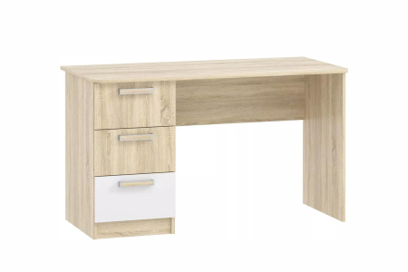 НМ 011.47-01 М2 Стол письменный ("Фанк", Белый (КМ)/Дуб сонома, Дуб Сонома)