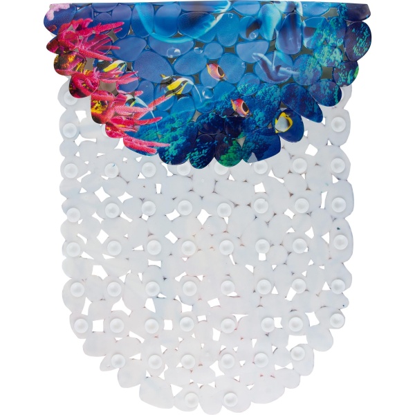 Коврик противоскользящий для ванной комнаты, разм. 69х39 см, цв. в ассортименте