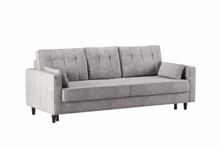 Диван - кровать Арно (Арт. ТД 563 Лаки 02 (серый жемчуг), Лаки 02 (серый жемчуг), Vertical 910 (мол