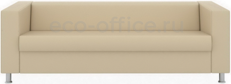 Диван 4-х местный Аполло Д4 экокожа Euroline 907 (кремово-белая) 2140*850*700