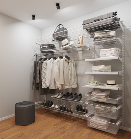 Большая гардеробная в прихожую