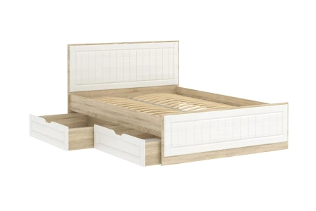 НМ 040.39-01 Х Ящик для белья "Оливия" (2шт.) ("Оливия", Белое дерево, Дуб Сонома)