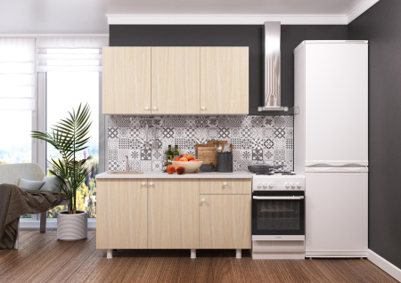 Кухня "POINT 150" (феррара) (корпус белый + фасад феррара)