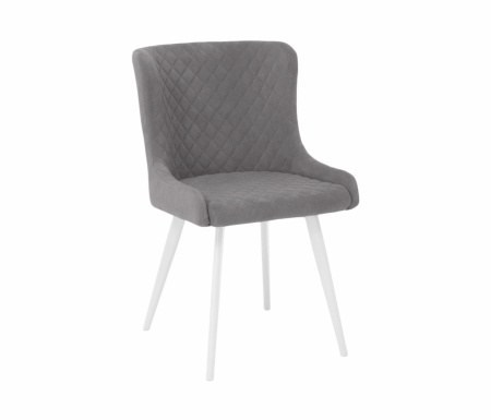 Стул Парма опора R32 (белый) (Т180-светло-серый)