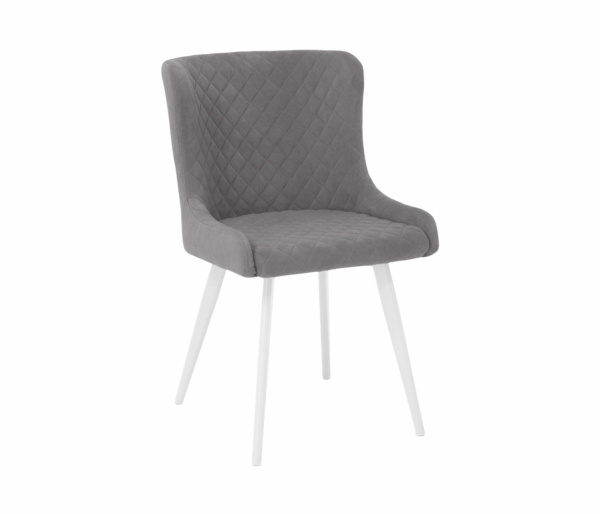 Стул Парма опора R32 (белый) (Т180-светло-серый)