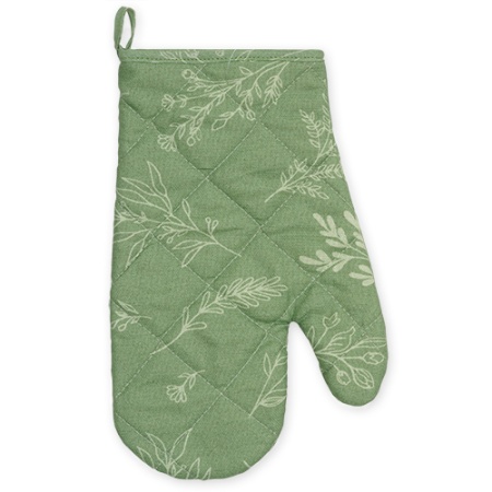 Набор для кухни 2 предмета "Радушная хозяйка(Традиция)"(рукавичка-прихватка,прихватка) Ботаника грин