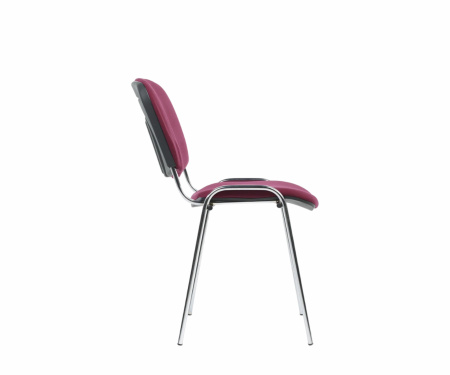 Офисный стул Изо хром плюс Ткань сетка бордовая 560х600х840