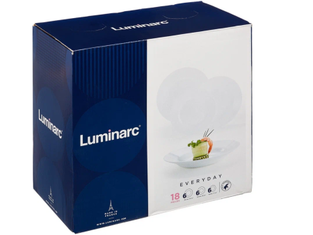 Столовый набор 18 предметов ДИРЕКТОР белый G0566