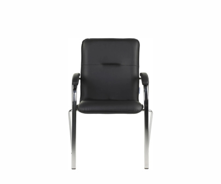 Конференц-кресло (мягк. подлокотник) Самба Экокожа Dollaro 350 черная 690*630*950