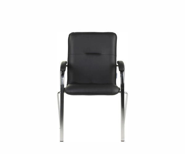 Конференц-кресло (мягк. подлокотник) Самба Экокожа Dollaro 350 черная 690*630*950