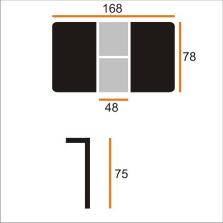 Стол ПЕКИН-2 78х120/168 шелк.камень/муар.чер ВС/524