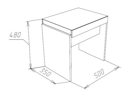 ВЕНЕЦИЯ пуф дуб Серый К.