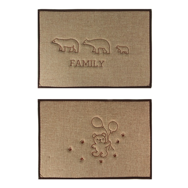 VETTA Коврик в прихожую "Звери", льняное полотно, 40-60см, 2 дизайна 466-293
