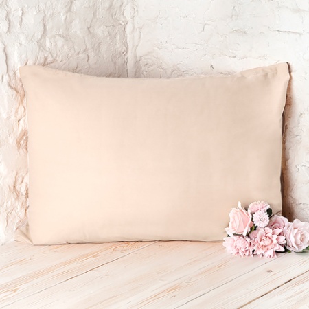 Наволочка "Цвет Эмоций" 50х70, поплин, 100% хлопок (Бежевый ВБ)