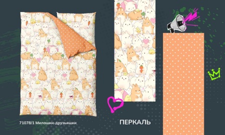 КПБ Твой стиль Тинейджер 220 перкаль наб 70х70 71078/1