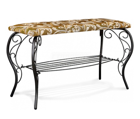 Банкетка  Sheffilton  Грация  металл/гобелен Б-685 черный/Катерина