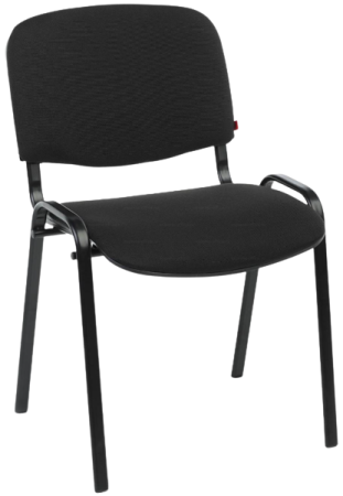 Офисный стул ИЗО black ТК-1 (черная) 530х760х815