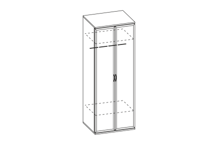 ШК-1002-СЯ шкаф для одежды и белья