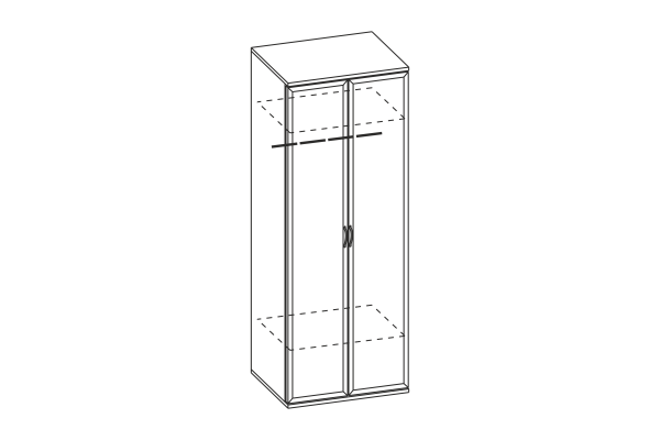 ШК-1002-СЯ шкаф для одежды и белья
