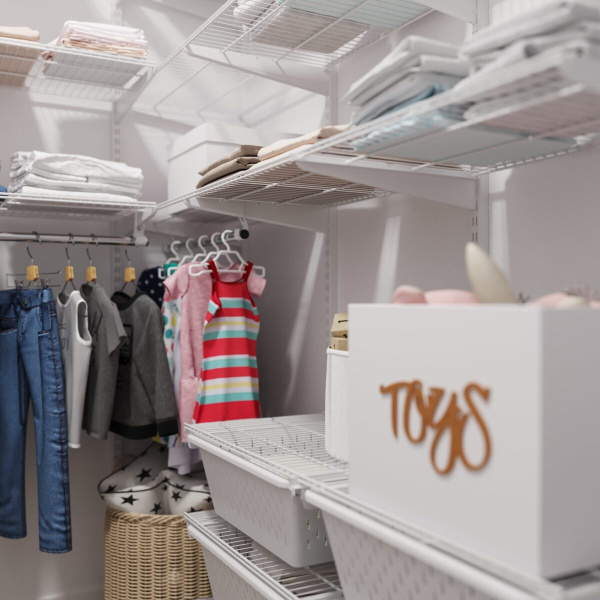   Система для хранения детских вещей белая