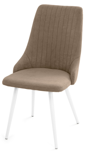 Стул Клэр опора R32 (белый) (Т184-кофе с молоком)