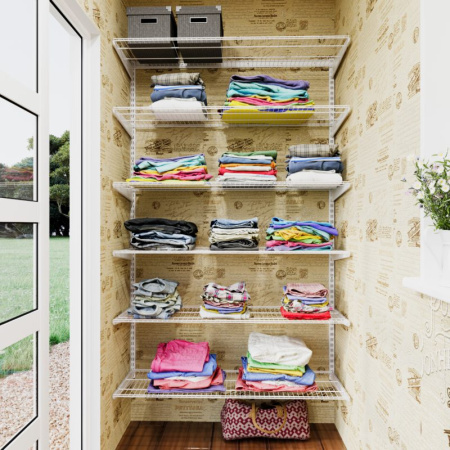 Гардеробная из полок 350