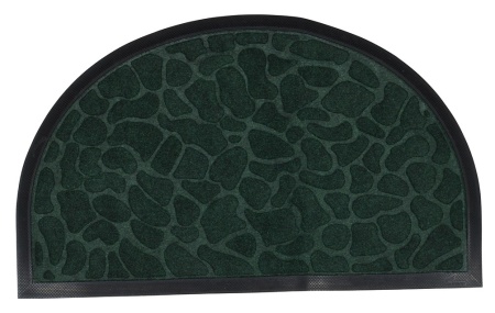 Коврик придверный влаговпитывающий SHAHINTEX MX10S 40*60 (полукруглый) зеленый