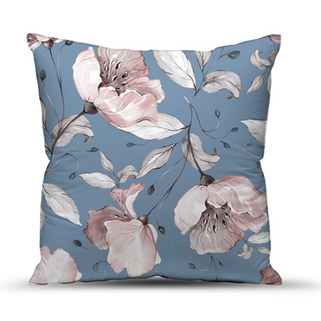 Подушка декоративная с фотопечатью 40х40, габардин (Магнолия)