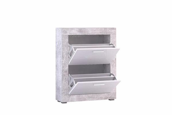 МОНТАНА тумба для обуви О-2 Atelier/Белый глянец 