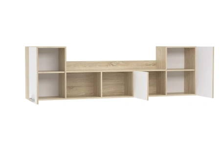 НМ 011.39-01 М Полка ("Фанк", Белый (КМ), Дуб Сонома)