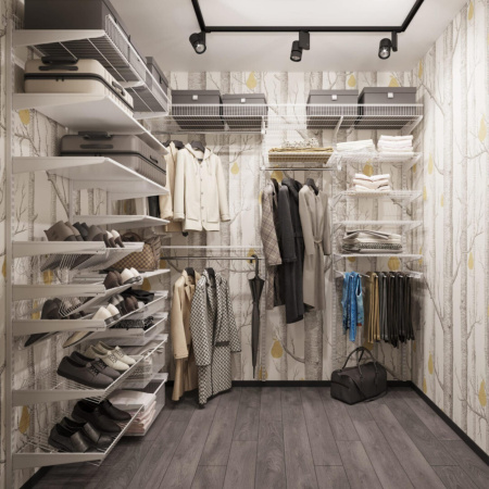 Система хранения для просторной гардеробной