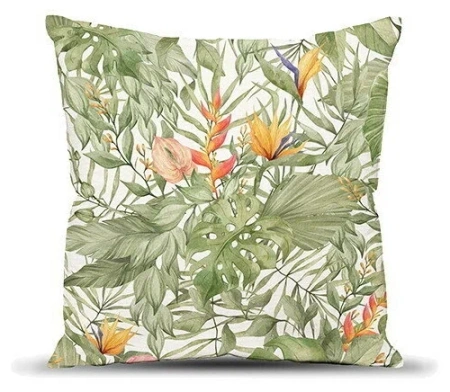 Подушка декоративная с фотопечатью 40х40 см, ткань смесовая (Экзотика)