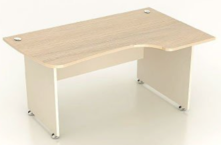 К29 Модерн (М10+М12) Стол эргономичный правый 1360*900*740 (шамони светлый)