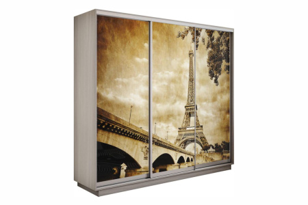 Шкаф купе (фотопечать) - 210 Шимо Светлый/Париж