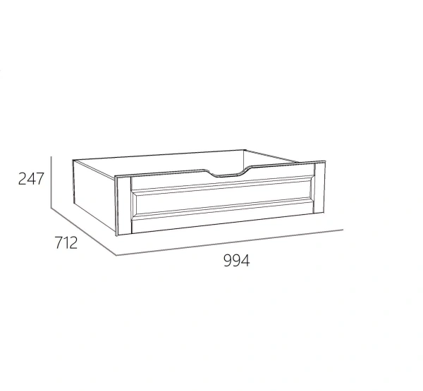 НМ 040.39-01 Х Ящик для белья "Оливия" (2шт.) ("Оливия", Белое дерево, Дуб Сонома)
