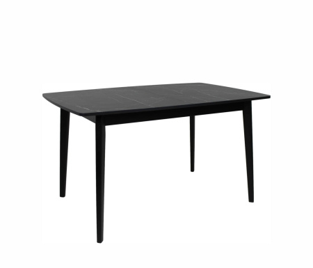 Стол СИЕНА МАКСИ 90*135/180 мрамор  чер/мат, чер ВС/515