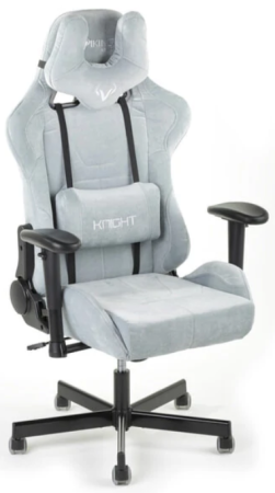 Игровое кресло Zombie Viking Knight Ткань LT-28 серая 670*380*875