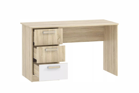 НМ 011.47-01 М2 Стол письменный ("Фанк", Белый (КМ)/Дуб сонома, Дуб Сонома)