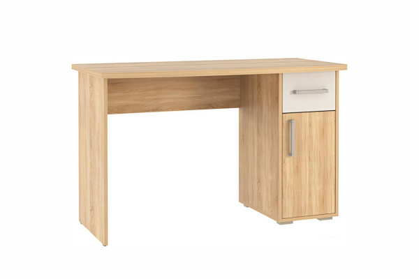 Стол компьютерный 1200 "Лайт-1" (дуб сонома/белый)