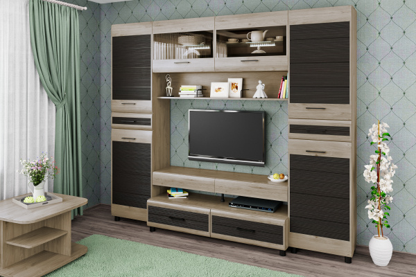 Гостиная "Камелия" Комплектация 4