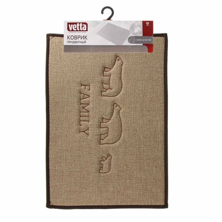 VETTA Коврик в прихожую "Звери", льняное полотно, 40-60см, 2 дизайна 466-293