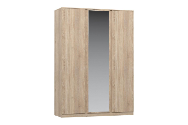 STERN шкаф 3-х дверный с зеркалом Дуб Сонома