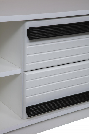 Тумба А-10 (белый / ПВХ белое дерево / профиль: Masa Decor белый / профиль: Masa Decor венге)