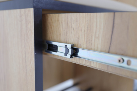 "ОЛЬГА-ЛОФТ 4" Прихожая (ФУР) (Дуб золотистый/Темно Серый)