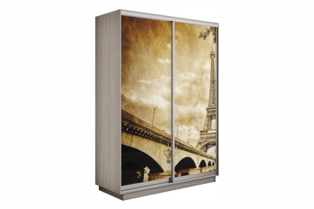 Шкаф купе (фотопечать) - 120 Шимо Светлый/Париж