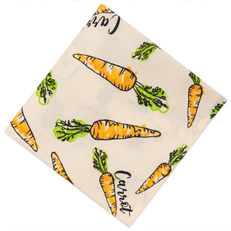 Полотенце декоративное 35х60 "Радушная хозяйка "рогожка ( Морковки)