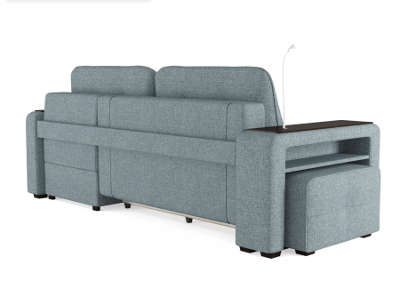 Диван-кровать угловой "SMART" Б3-1Пф-2Т-Б4 СК (Sherlock 975)